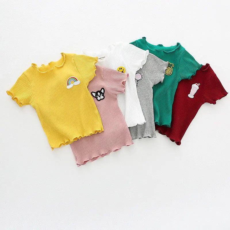 

2019 Kids Baby Girls Short Sleeve Tops T-shirt Toddler Summer Clothes Outfit New