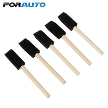 Forauto 5 шт./компл. жалюзи щетка для чистки волос щетка для автомобиля решетка очиститель мягкая губка с деревянной ручкой, стекольное автомобильный Кондиционер Vent щетка