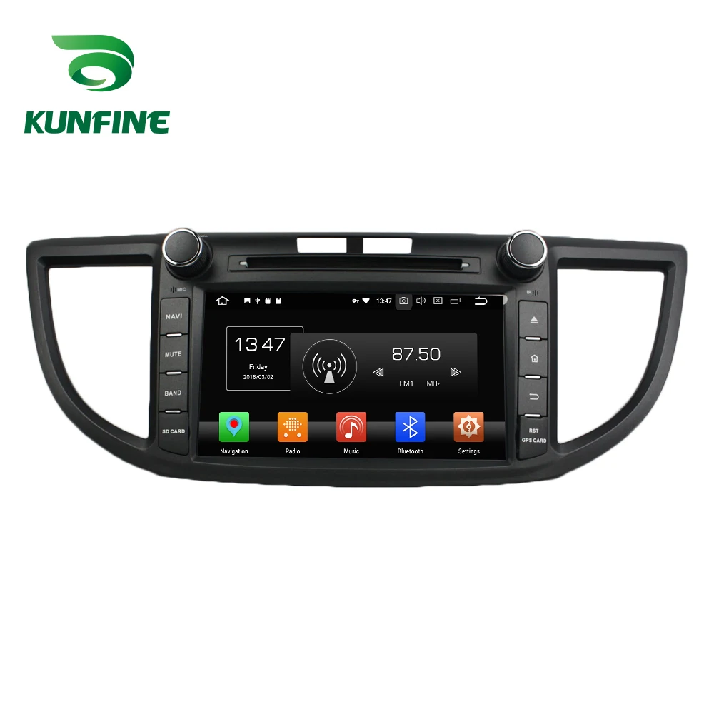 

KUNFINE Quad Core 2GB RAM Android 8.1 Car DVD GPS Navigation Multimedia Player Car Stereo For Honda CRV 2012 Radio Headunit