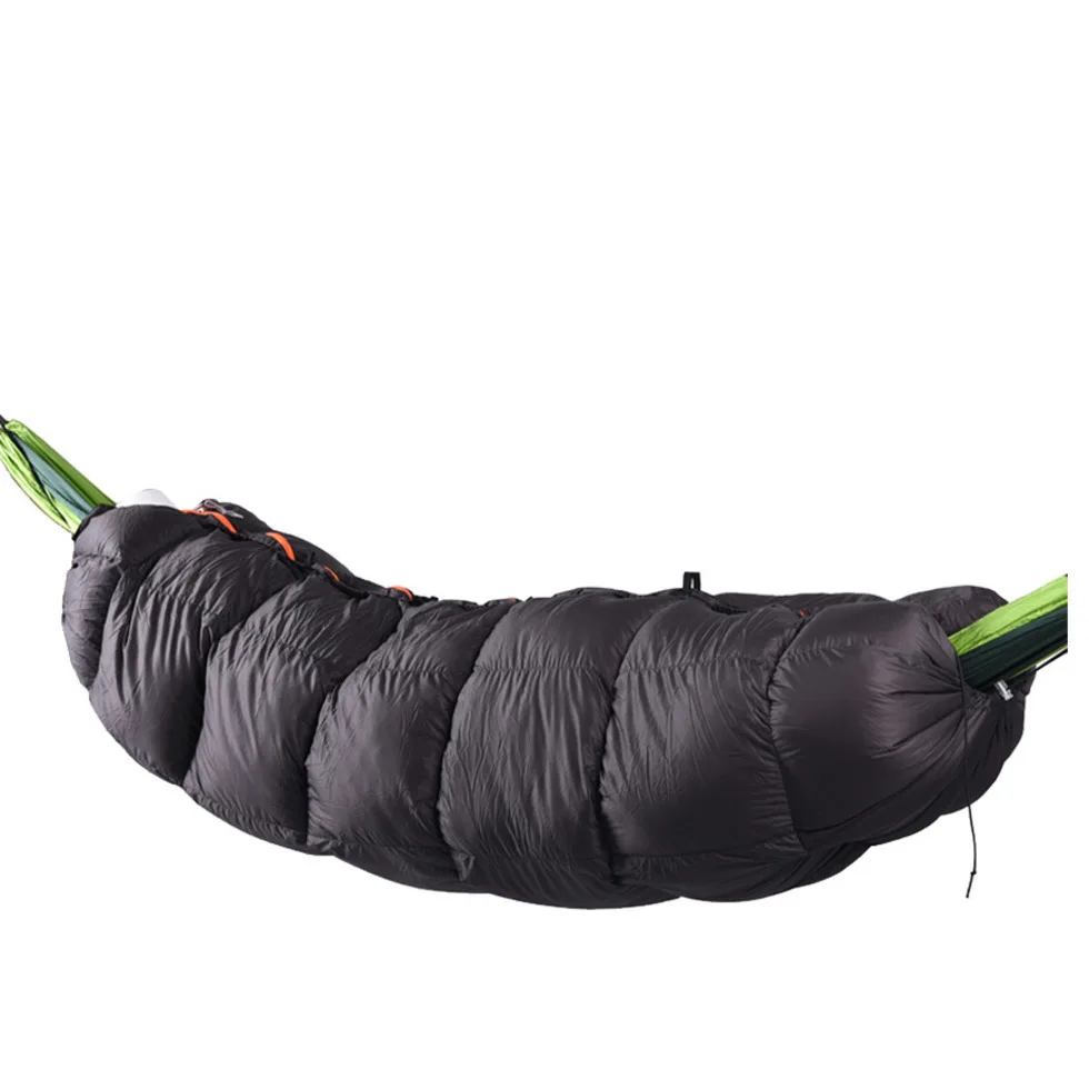 

10D Hammock Underquilt Outdoor Camping Full Length Duck Down Mummy Sleeping Bag Blanket Mat Quilt Ground Camping