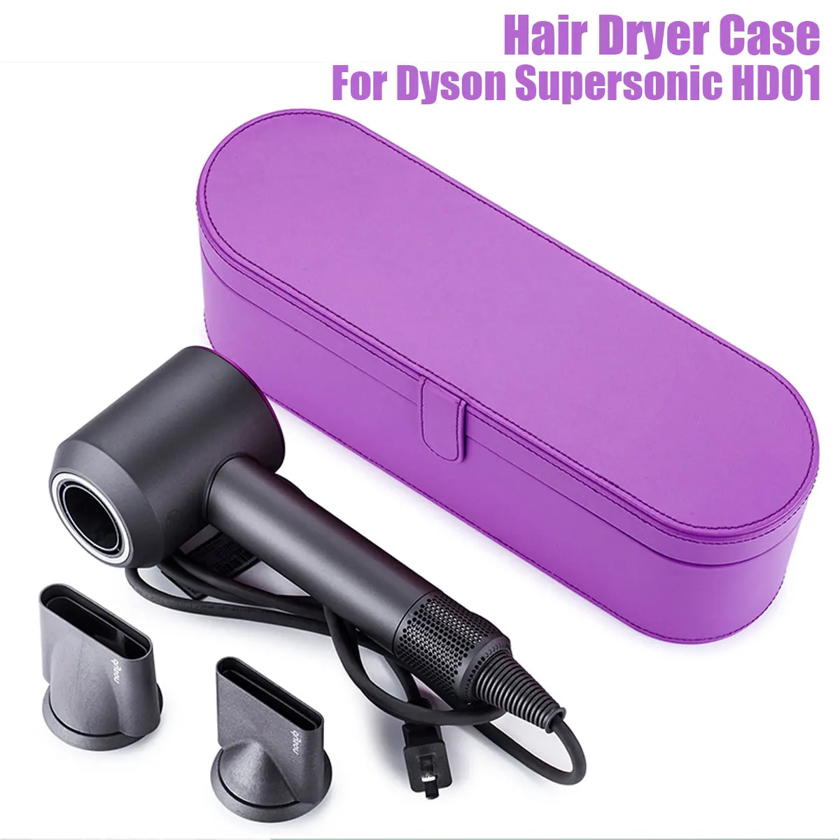 

KINCO 1 pcs Hair Dryer Hard Carry Case Cover Storage Bag Portable Storage Pouch Sleeve Gift Box For Dyson Supersonic HD01