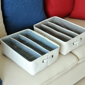 

3 Grids Underbed Storage Drawer Organizer Under Bed Storage Container Bra Clothes Underwear Socks Underbed Box Closet