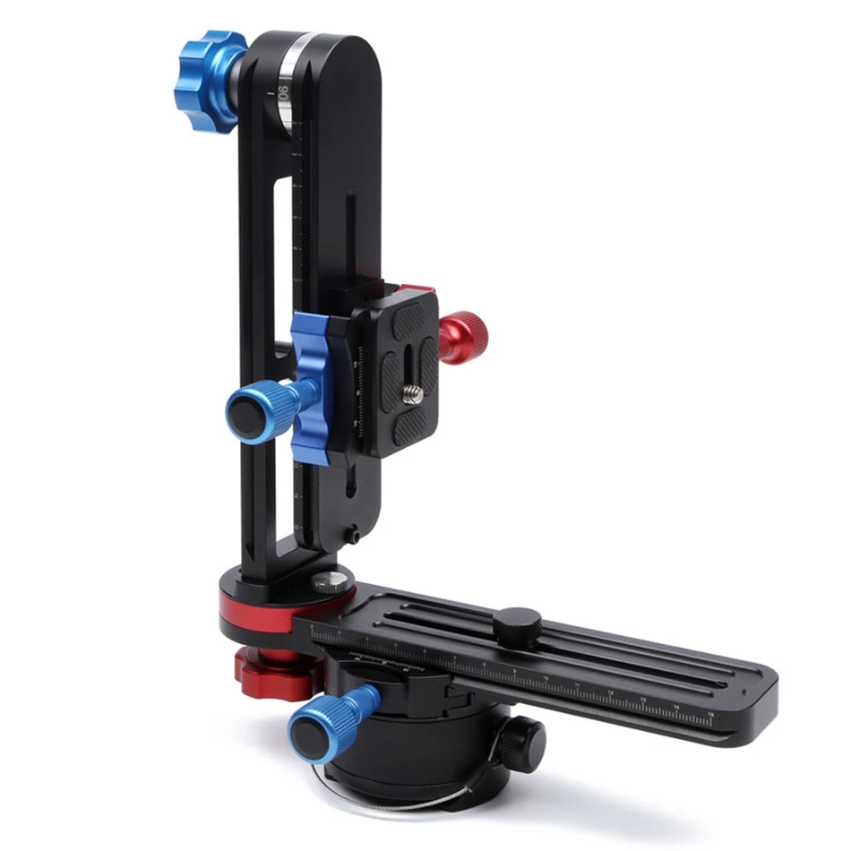 

Professional 3/8 Tripod 720 Degree Panoramic Head Stander Quick Release Plate for DSLR for Nikon for Canon for Sony Aluminum