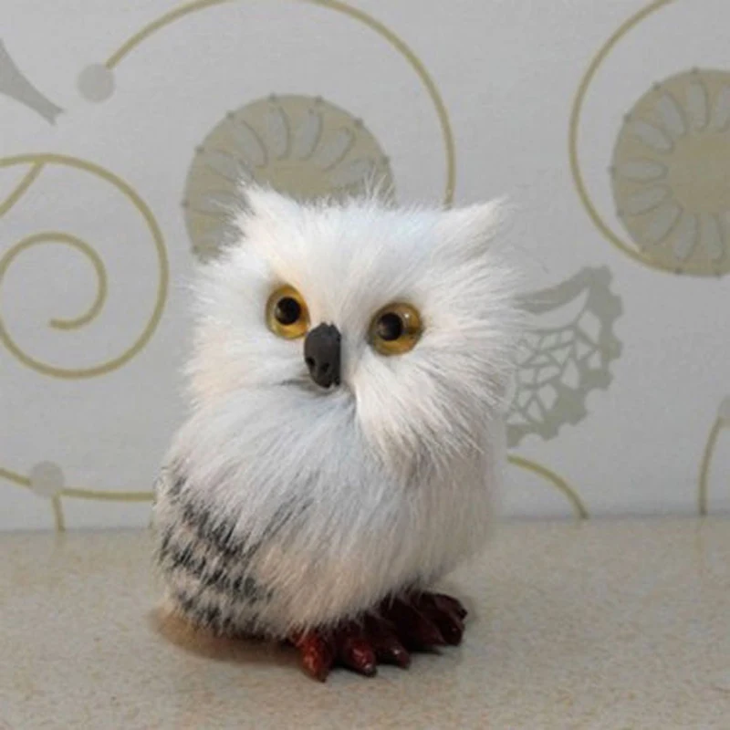 Совершенно новый стиль моделирование Снежный белый плюшевый Hedwig сова игрушка