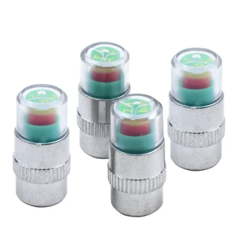 

4PCS Car Auto Tire Pressure Monitor Valve Stem Caps Sensor Indicator Alert