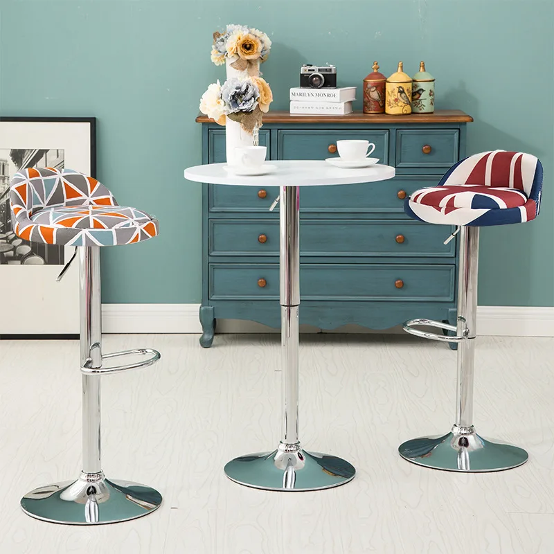 

European simple fashion high quality comfortable the front desk chair lifting bar stool chair barstools free shipping