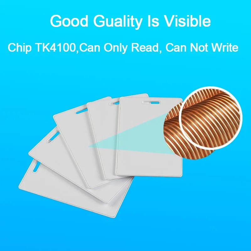  5pcs RFID Card EM4100 Tk4100 125khz 1.8mm Access Control Card Keyfob Tags Sticker Key Fob Token Ring Key Proximity Smart Card  