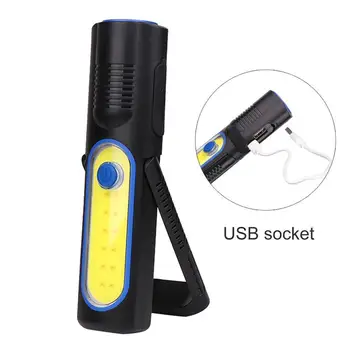 

USB Rechargeable COB LED Work Light Lamp Magnetic Rotatable Usb Flashlight Nightcore Flashlight Large Flashlight