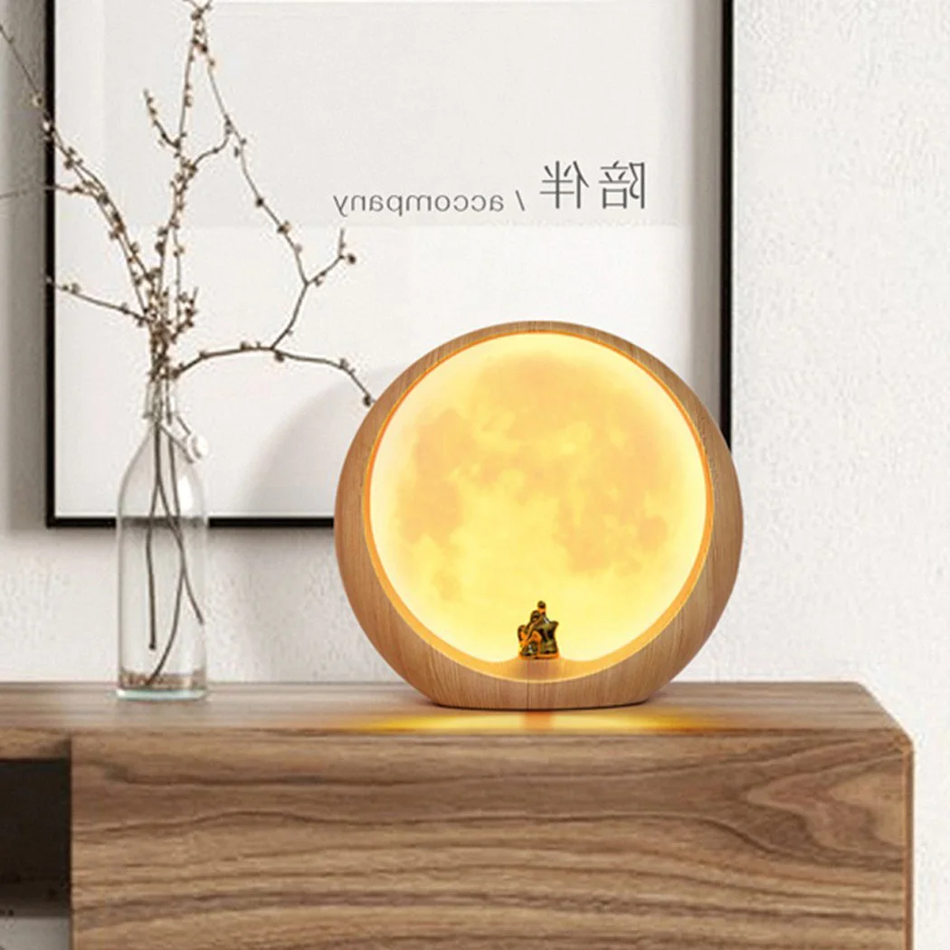 

Romantic LED Couple Moon Atmosphere Night Light USB Adjustable Night Lamp For Valentine'S Day 2019 New Arrive