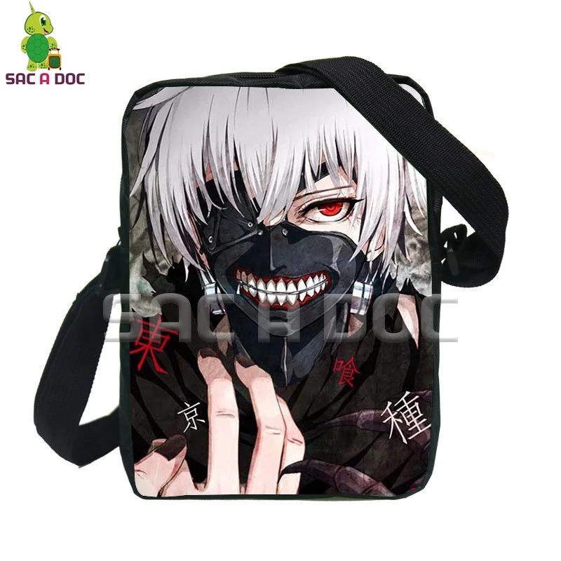 

Anime Tokyo Ghoul Kaneki Ken Messenger Bags Women Men Mini Handbags Kids Boys Girls School Shoulder Bags Crossbody Travel Bags