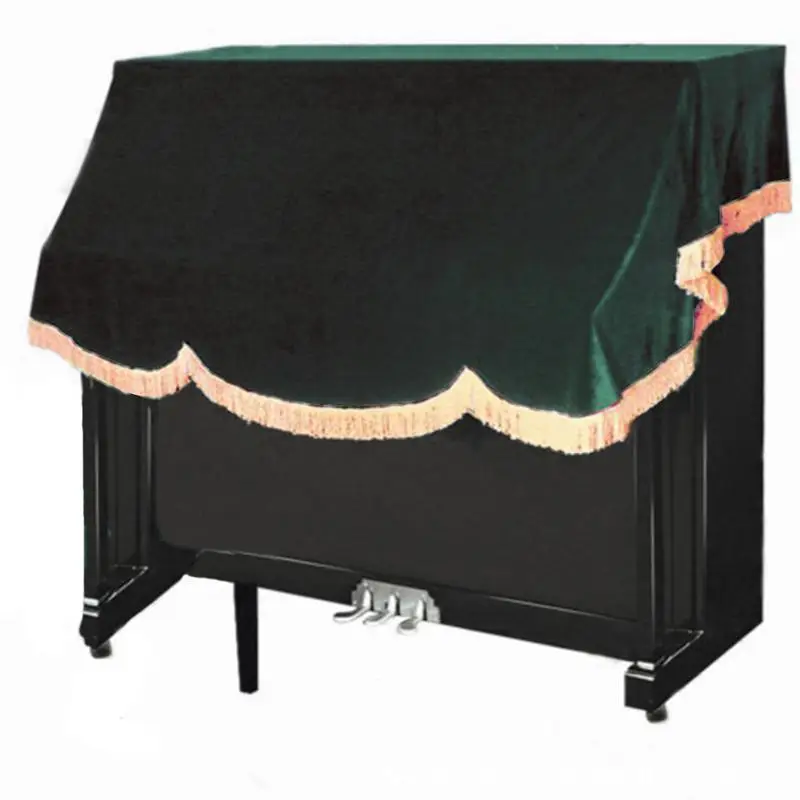 1 Pieces Dustproof Home Textile Gold Velvet Fabric Cover Piano