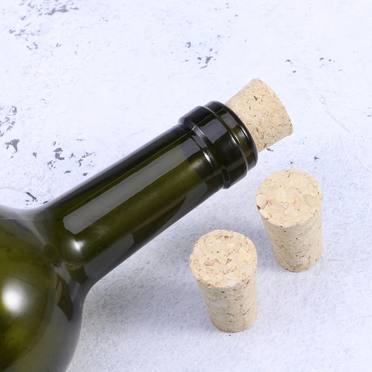 ROSENICE 10pcs Natural Wooden Wine Corks Premium Straight Cork Stopper