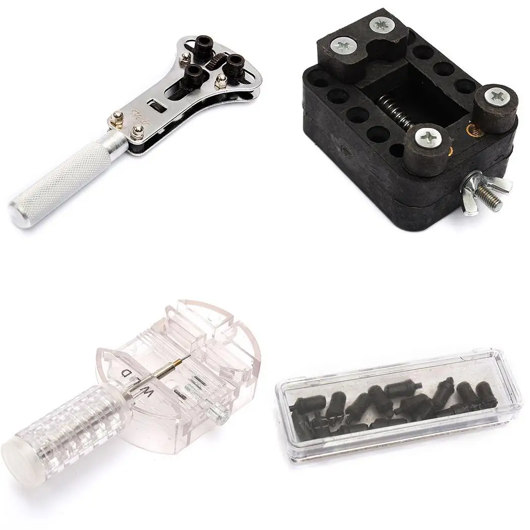 

Watch Repair Tool Kit Watchmaker Back Case Remover Canvas Opener Set Black