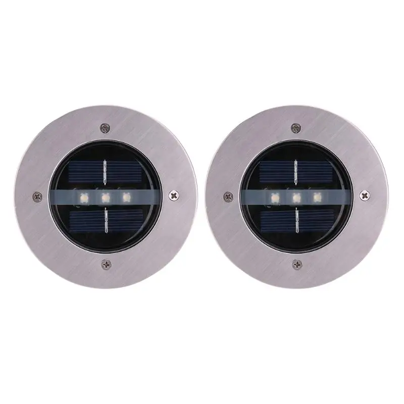 

Solar Power 3 LED Lawn Light Buried Lamp Ground Garden Pathway Lamp