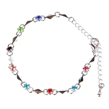 Shellhard Шарм Для женщин призматический геометрический Нержавеющая сталь браслет для Для женщин подруге подарок на день Святого Валентина Романтический милый браслет