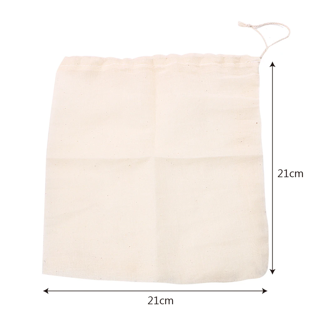 HOOMIN 1 шт Чай сумка Многофункциональный суповой пакет Многоразовые Drawstring Хлопка