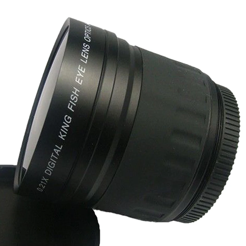 52 мм 0.21X Рыбий глаз широкоугольный макрообъектив для Nikon Canon цифровой DSLR