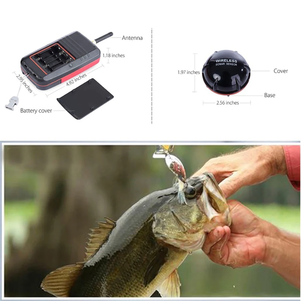 جديد الذكية المحمولة عمق صدى صياد السمك مع 100 M اللاسلكية الاستشعار سونار Fishfinder