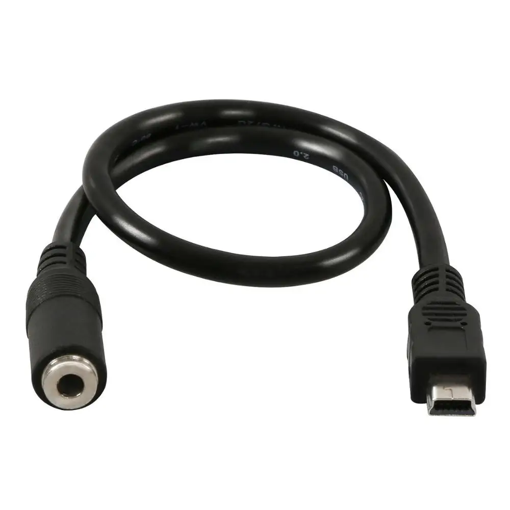 Electop 30 см мини USB к разъему 3 5 мм кабель Pin адаптер разъем Мама папа|Кабели передачи