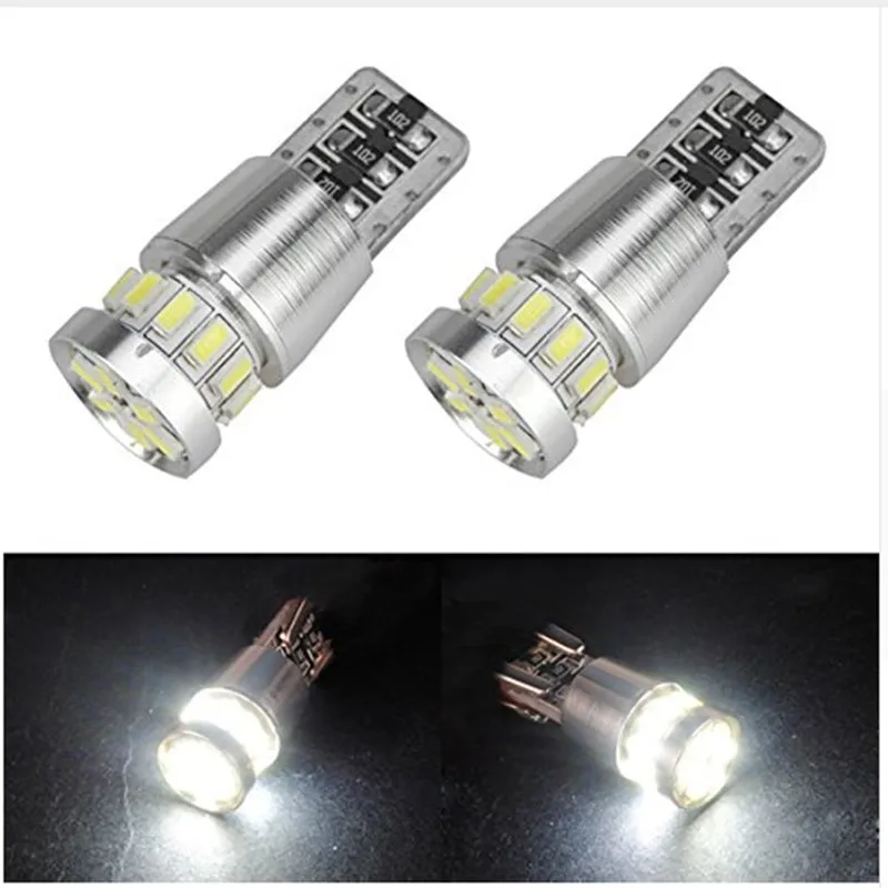 10 шт. w5w LED T10 Bus Canbus 18SMD 3014 парковочные огни поворотные сигнальные внутренние карты
