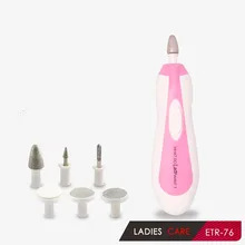 Ovonni Nail Art Tips Electric Drill File Buffer Manicure Pedicure Grooming Tool 6in1 Nail Files Salon Shaper Nail Care Tip