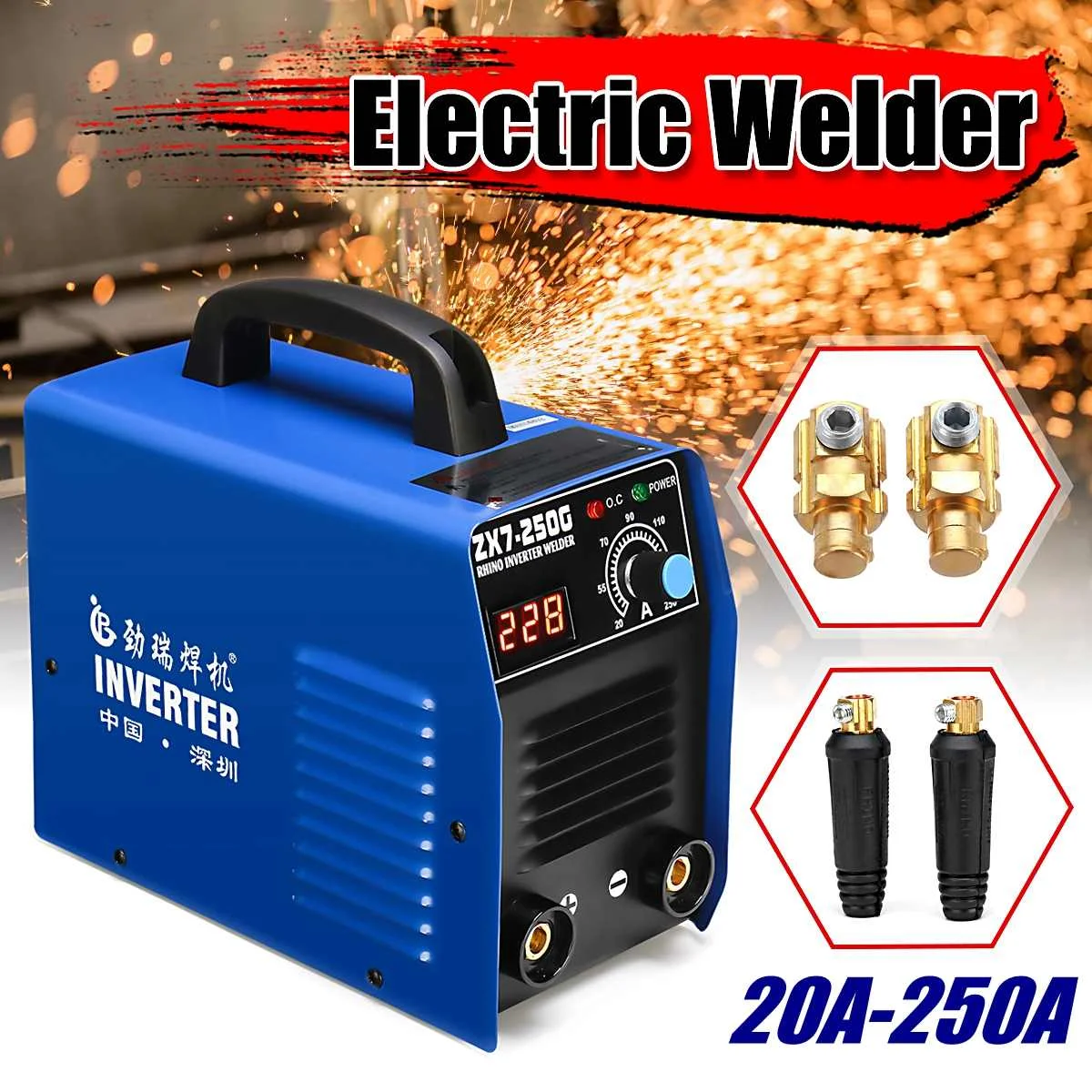 

IGBT 20-250A Arc Welder Inverter Welding machine MMA ARC ZX7 welding machine Easy weld electrode Arc Welder