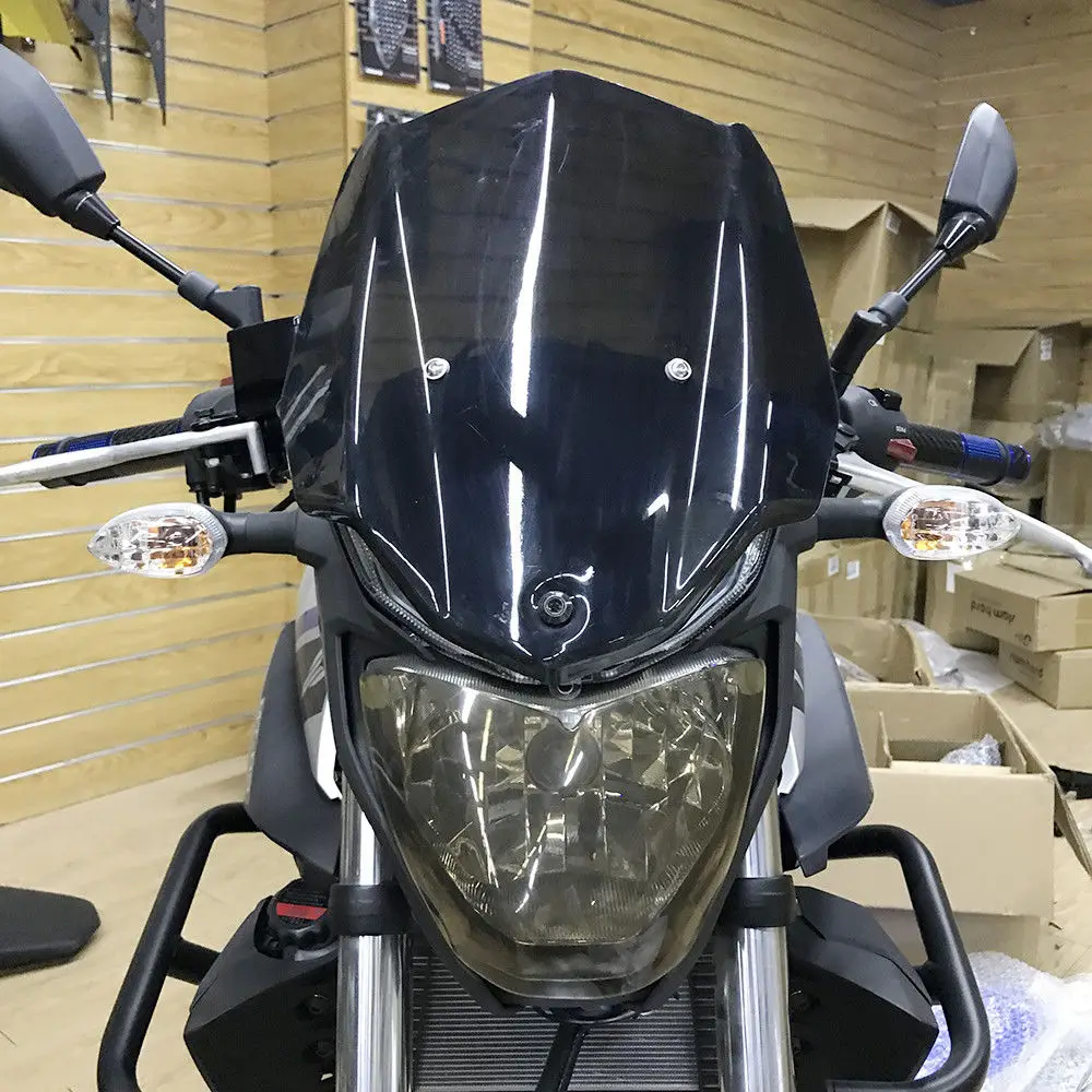 Лобовое стекло для Yamaha MT03 FZ03 ветер Экран MT FZ 03 MT-03 FZ-03 Fly Экран ветровым щитком, мотор Запчасти