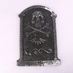HOMYY Анимированные Хэллоуин пена RIP Graveyard надгробия Хэллоуин украшения скелет лицо (стиль случайный)
