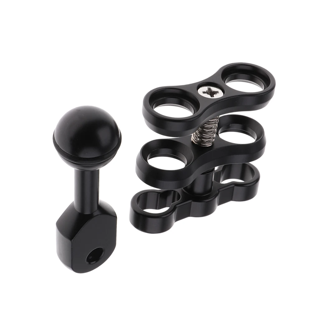 

Underwater Scuba Diving 6'' Dual with 4'' Single Ball Arm for Connecting Strobe/Video Light to Housing