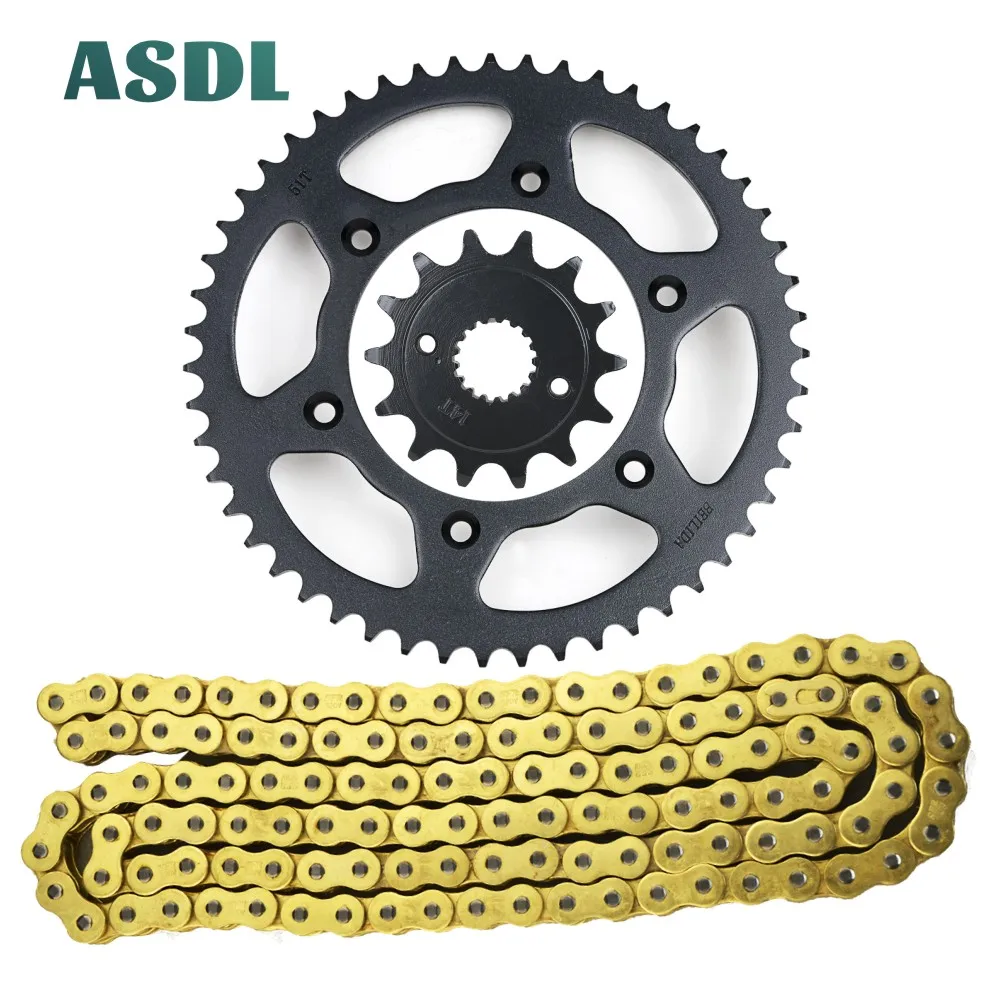 

520 14T 51T Motorcycle Motor Transmission Drive Chain and front rear sprocket set for HONDA CR500 CR 500 1988 1989 1990 - 2001