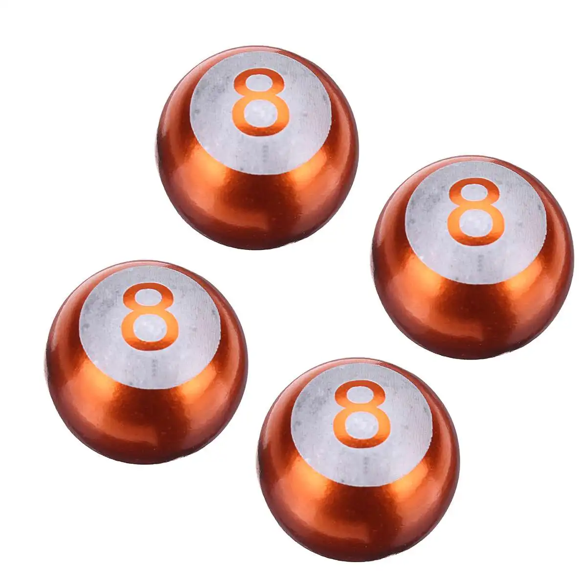 

4Pcs/set Pool 8 Ball Aluminum Car Tire Rim Valve Stem Caps Dust Cover Wheel Stem Caps