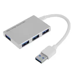 5 Гбит/с, высокая Скорость алюминиевый сплав USB3.0 до 4-Порты и разъёмы USB3.0 адаптер хаб-конвертер кабель для Macbook с Светодиодный индикатор