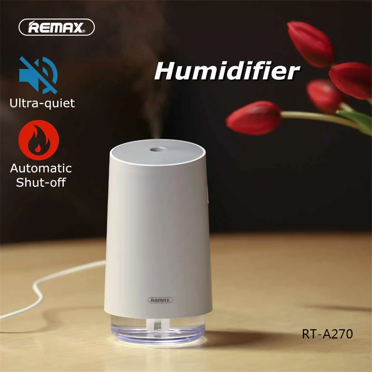 

250ML Fashion Summer USB Air Humidifier Ultrasonic Cool-Mist Adorable Mini Humidifier Portable Small Humidifier