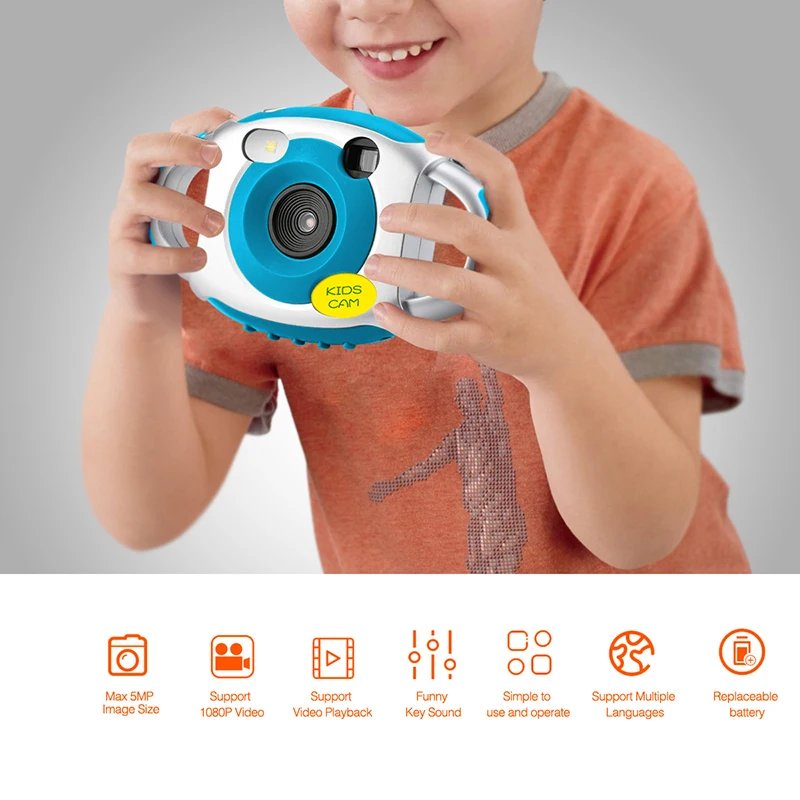 Toddler Toys Camera Mini Kid Cameras 5MP HD Projection Educational Mini Digital Photo Fotografica Portable Cute Neck Children Toddler Toys Camera Mini Kid Cameras 5MP HD Projection Educational Mini Digital Photo Fotografica Portable Cute Neck Children