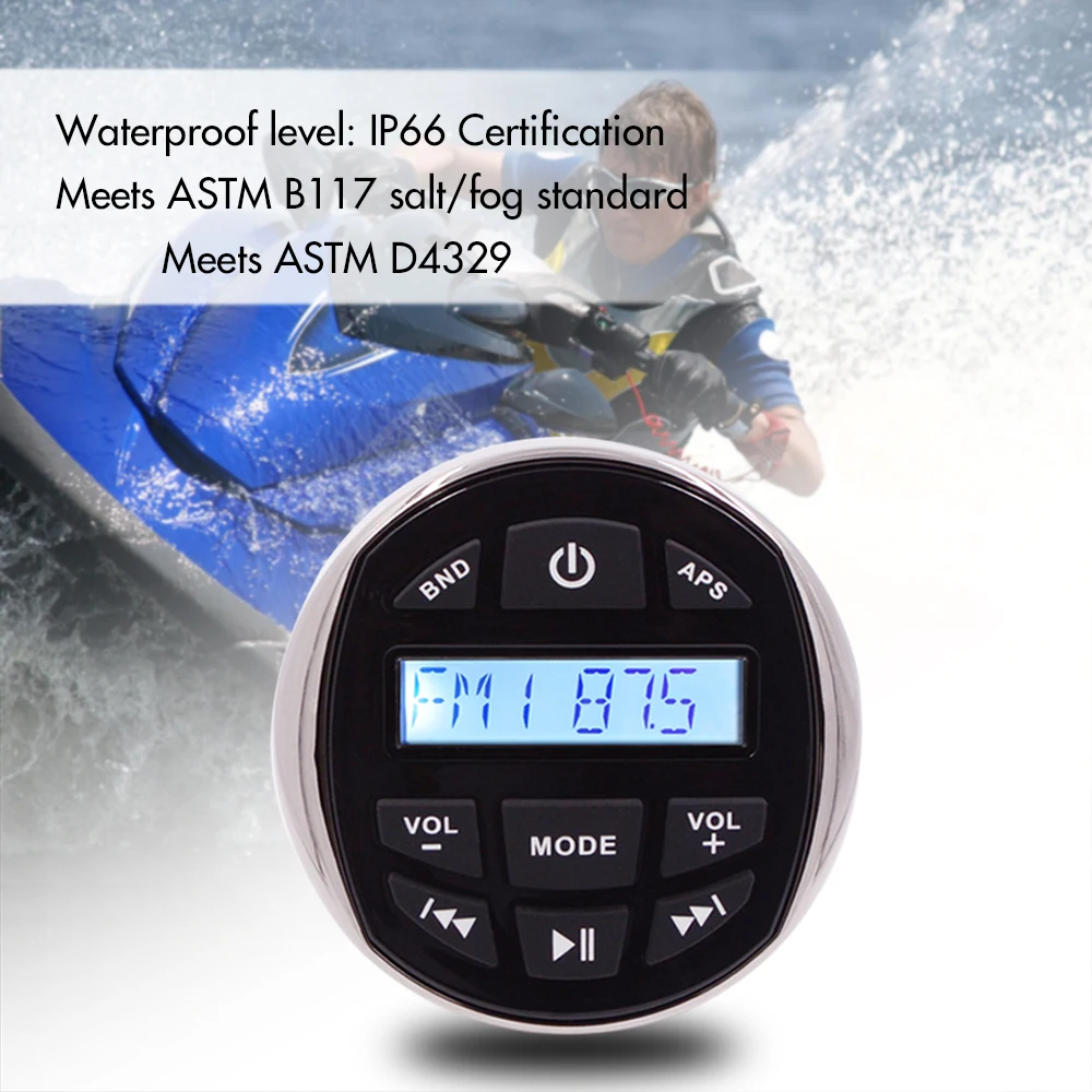HASDA морской Водонепроницаемый стерео аудио плеер Bluetooth Audio автомобиль радио FM AM
