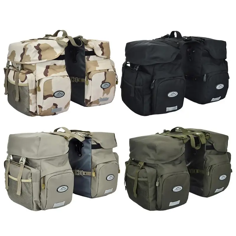 

Enlarged 50L Mountain Bike Saddle Bag Mountain Bike Rack Saddle Bag Multifunction Road Bicycle Pannier Rear Seat Trunk Bag