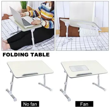 

Foldable Mini Laptop Table Adjustable Portable Standing Desk for Bed Notebook Stand Reading Holder