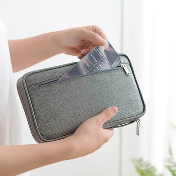 

Solid Men Passport High Quality Women Traveling Credit Card Pouch Boarding Coin Holders Key Storage ID Purse Bags Accessories