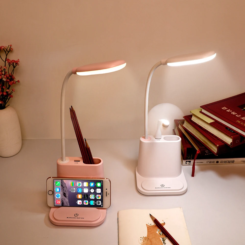 Светодиодная настольная лампа Coquimbo с сенсорным выключателем и USB