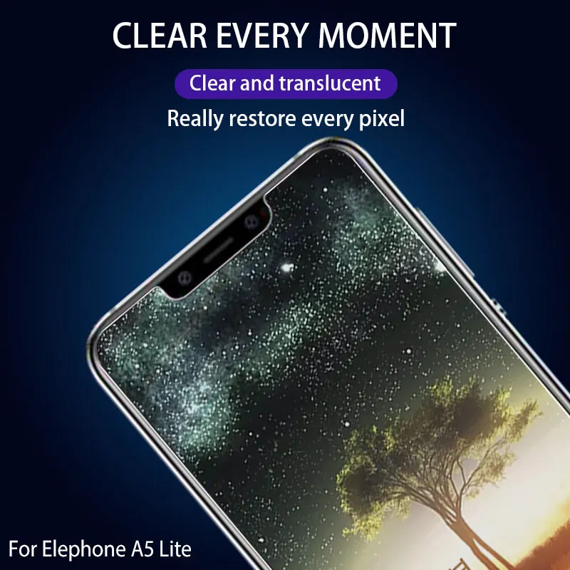 DyGod для Elephone A5 Lite закаленное стекло 6 18 дюймов Переднее защитная пленка экрана