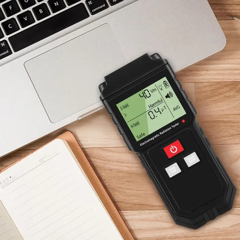 

Electromagnetic Radiation Detectors Tester Electric Field Magnetic Field Dosimeter Tester Sound and Light Alarm Sensor