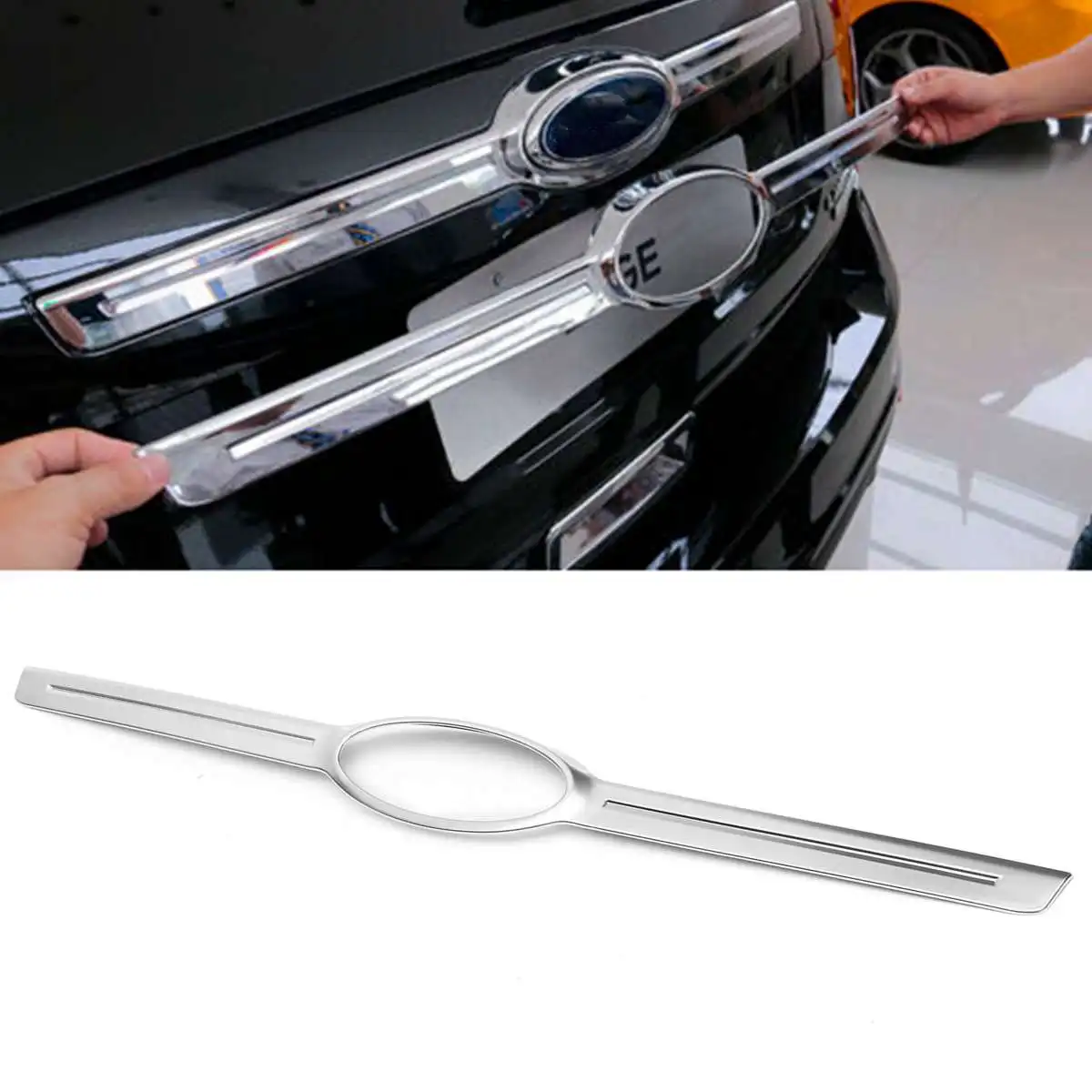 

High quality ABS Chrome Rear Auto Trunk Lid Cover TRIM Exterior Stickers Fits For Ford for Edge 2011 2012 2013 Auto styling
