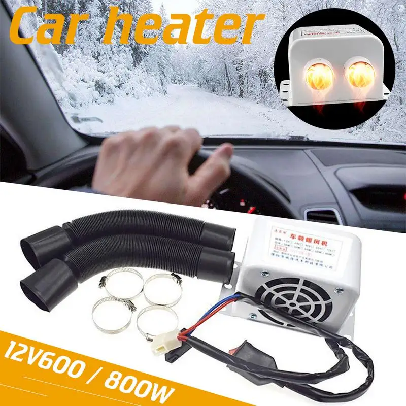 12 V سخان سيارة 600 W/800 W سيارة الزجاج الصقيع نافذة سخان للشتاء السيارات منفذ الهواء 2 الدافئة مجفف سيارة السلع