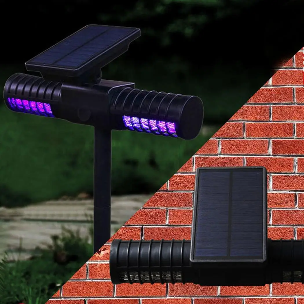 

Waterproof LED Solar Mosquito Insect Killer Casual Yard Garden 4 x Camping 0.6 Night Solar, USB charging Lamp