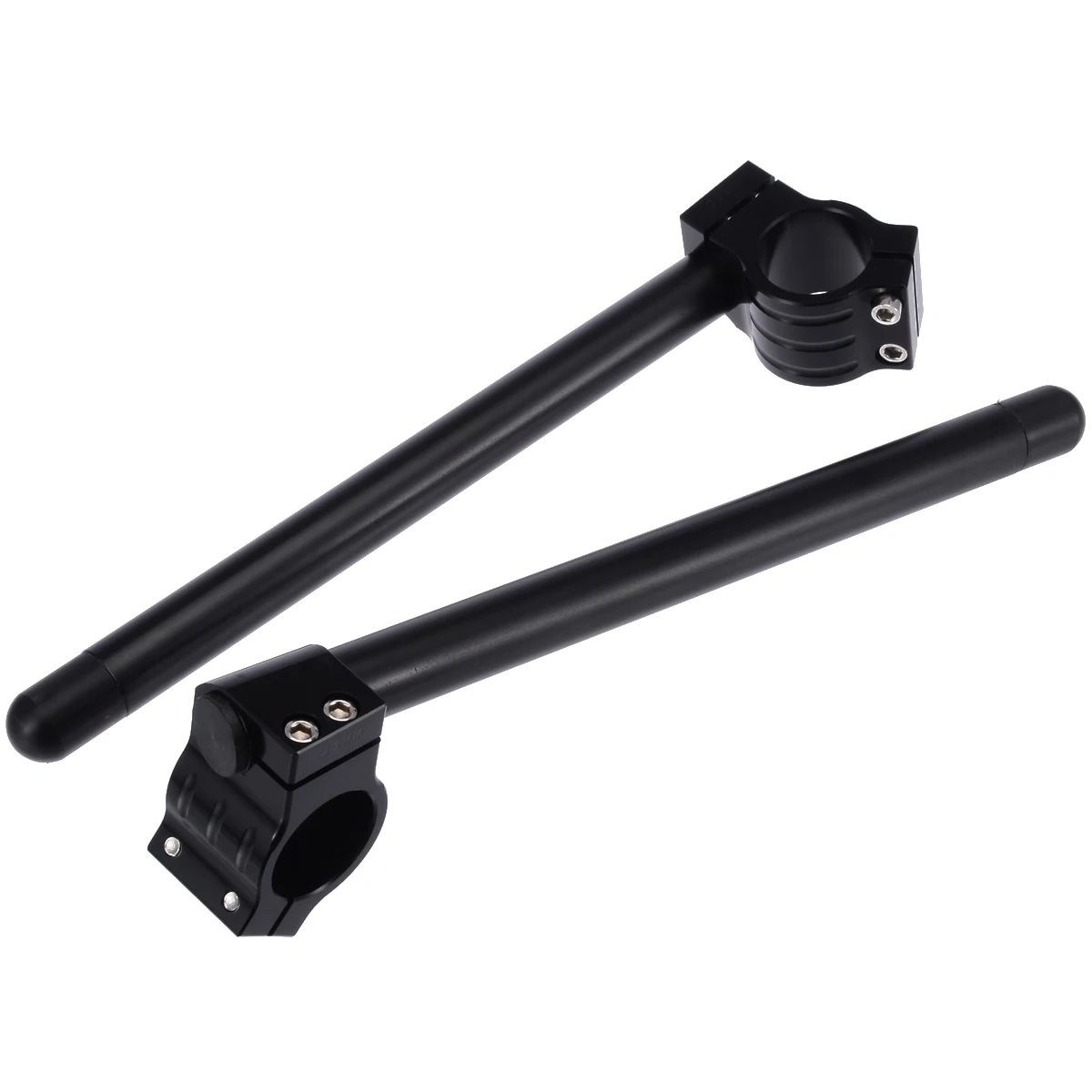For Honda 2pcs 35mm Motorcycle Clip on Handlebar Black CNC Aluminum