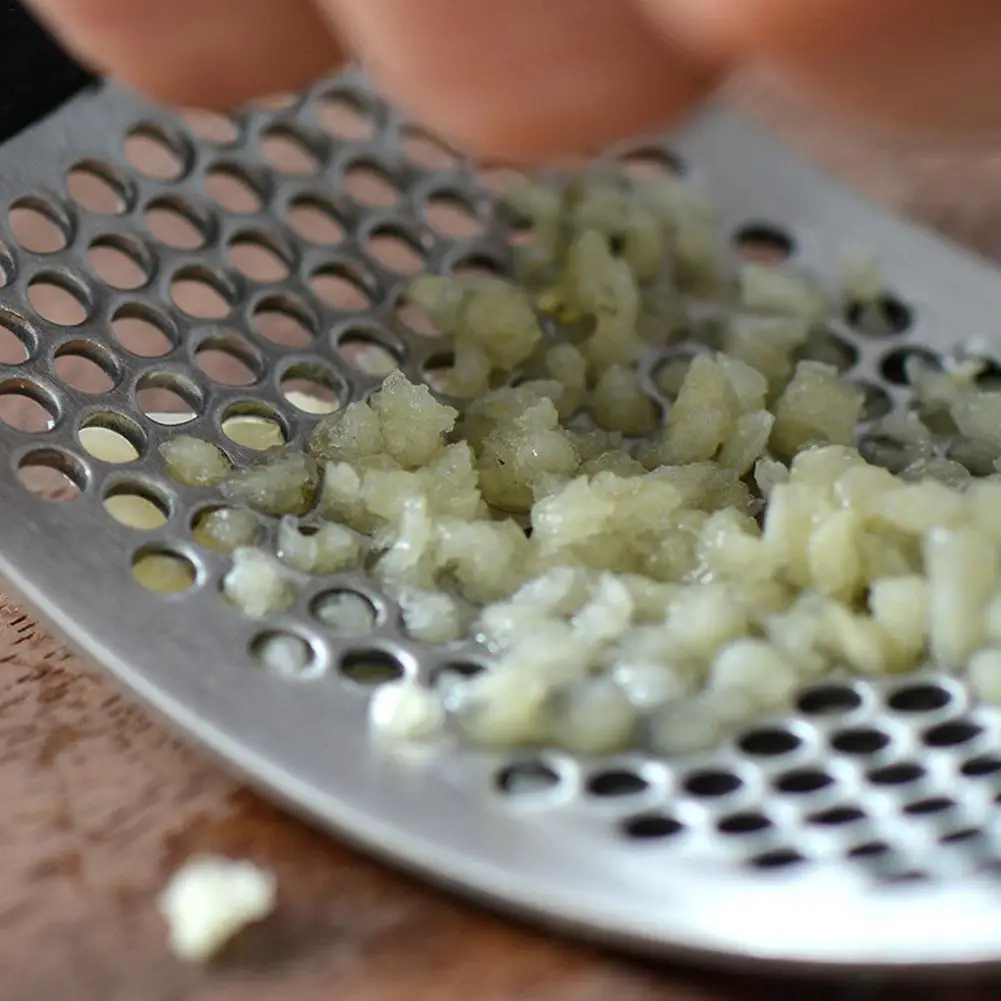 Кухня из нержавеющей стали Чеснок Пресс дробилка соковыжималка мясорубка Инструмент портативный маленький инструмент