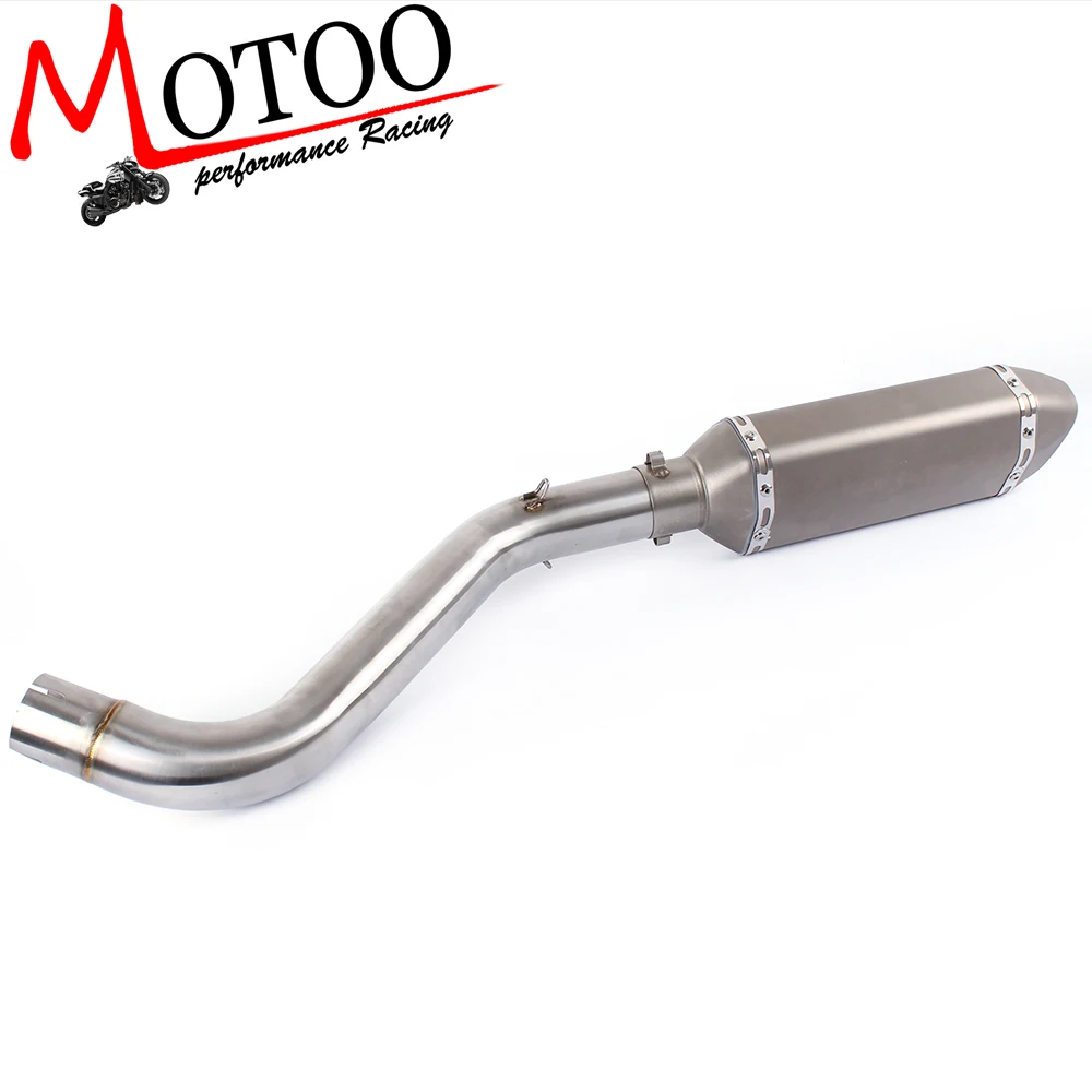 

Motoo - Motorcycle Exhaust middle pipe Round Muffler Pipe Link middle Escape for Benelli 600 BJ600 BN600 Slip-On