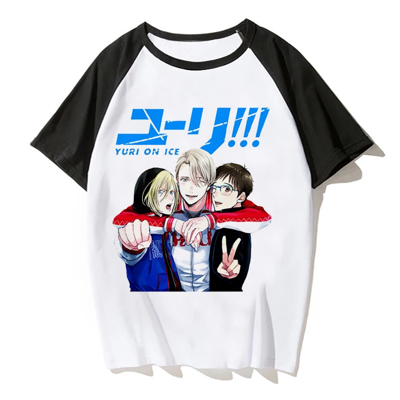 

YURI ON ICE summer top High Quality Man T-shirt Fashion White Fitness t shirt Harajuku Tshirts MR2641