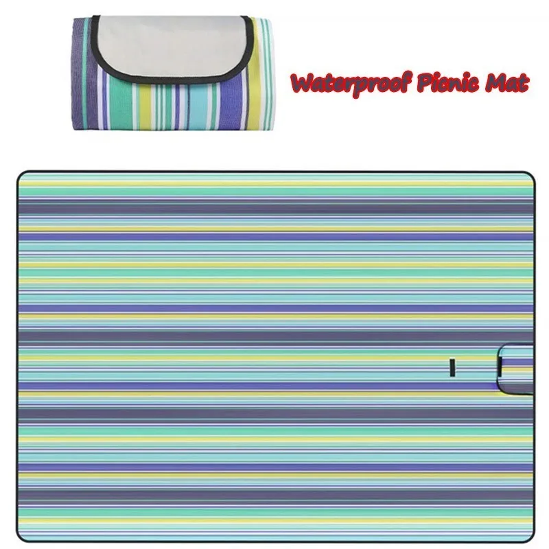 150x200 سنتيمتر للماء طوي في الهواء الطلق التخييم حصيرة توسيع سجادة للرحلات منقوشة بطانية شاطئ الطفل متعددة السياحية حصيرة