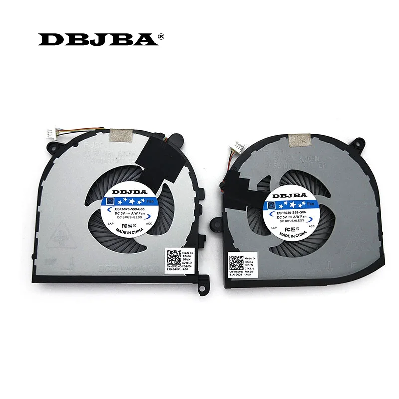 Новинка для Dell XPS 15 9560 Precision 5520 CPU &amp GPU вентиляторы охлаждения DC28000I0F0 0VJ2HC 0TK9J1 |